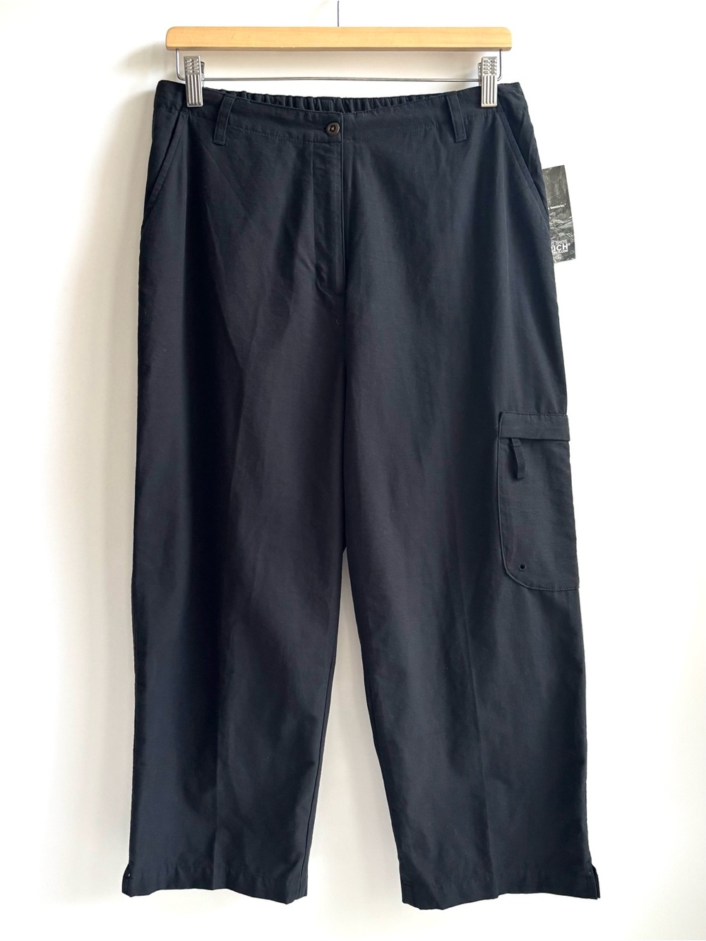 Woolrich Lightweight Cargo Outdoor Hiking Cropped Pants Black Size 12